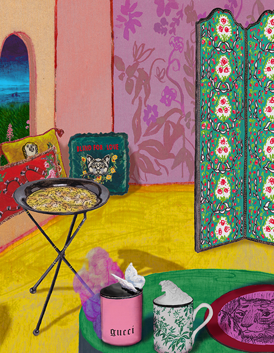 Gucci Decor Illustration by Alex Merry