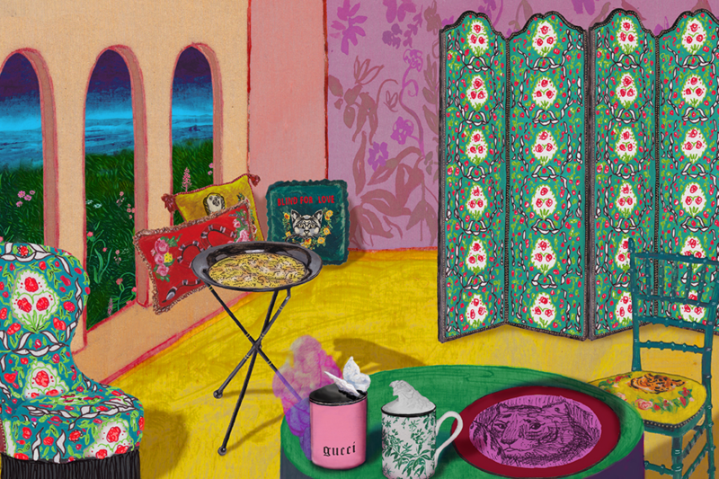 Gucci Decor Illustration by Alex Merry